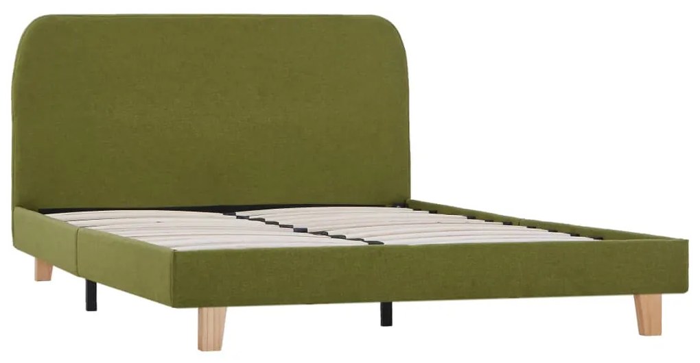 280882 vidaXL Cadru de pat, verde, 120 x 200 cm, material textil