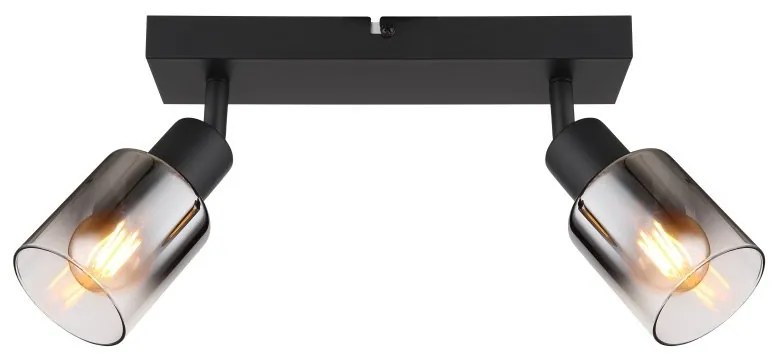 Aplica 2L design modern Hubertus negru