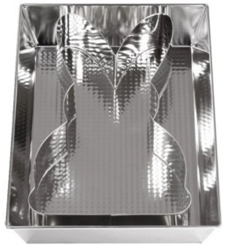 Tava copt 36x24.5x6cm cu forma iepuras, 2 piese, SNB