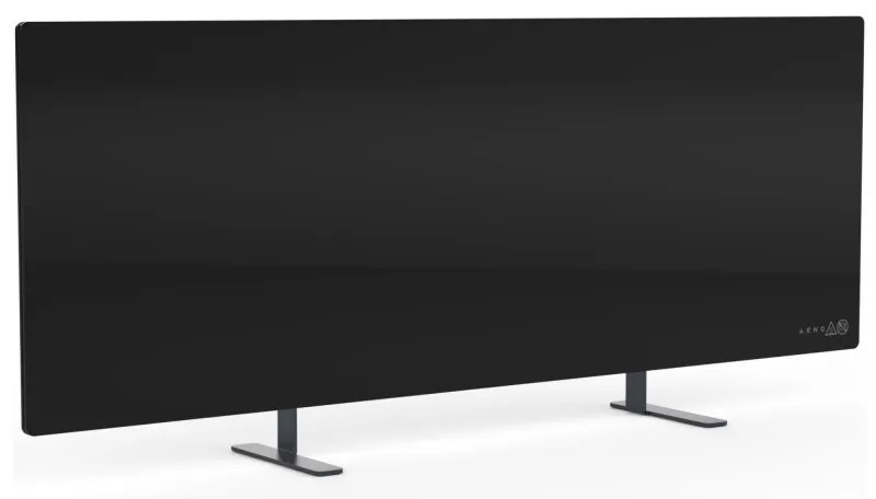 Resigilat: Convector electric AENO AGH0002S, 700W, 30 m², Afisaj LED, Aplicatie mobila, Ultra subtire, Wi-Fi, Negru
