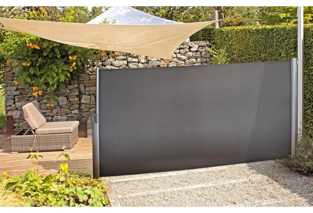 Paravan pentru balcon gri din metal 300x160 cm - Garden Pleasure