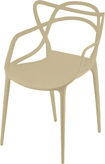 Set de gradina KATO SIRVON - 2 scaune si masa rotunda, negru/bej