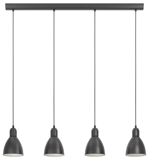 Lustră Eglo 49466 PRIDDY 4xE27/60W/230V