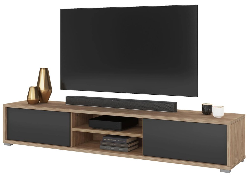 Masă TV Fiora 40 (stejar uleios + antracit). 1066467