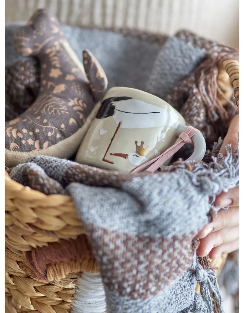 Cană pentru copii bej din ceramică 225 ml Bambino – Bloomingville Mini