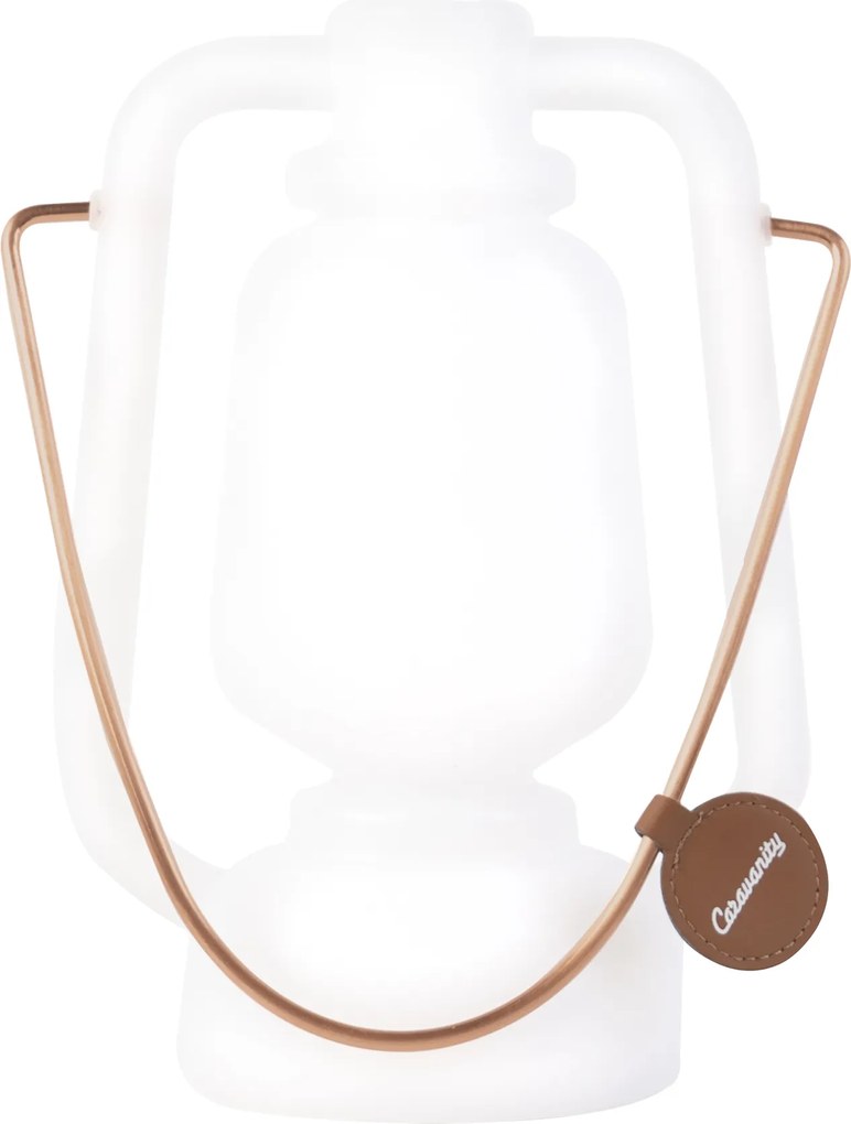 Lampă de masă albă cu efect de flacără 22 cm - Storm Mini