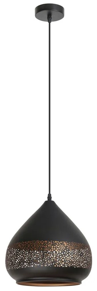 Pendul design industrial metalic negru/auriu KAIA 2278 RX