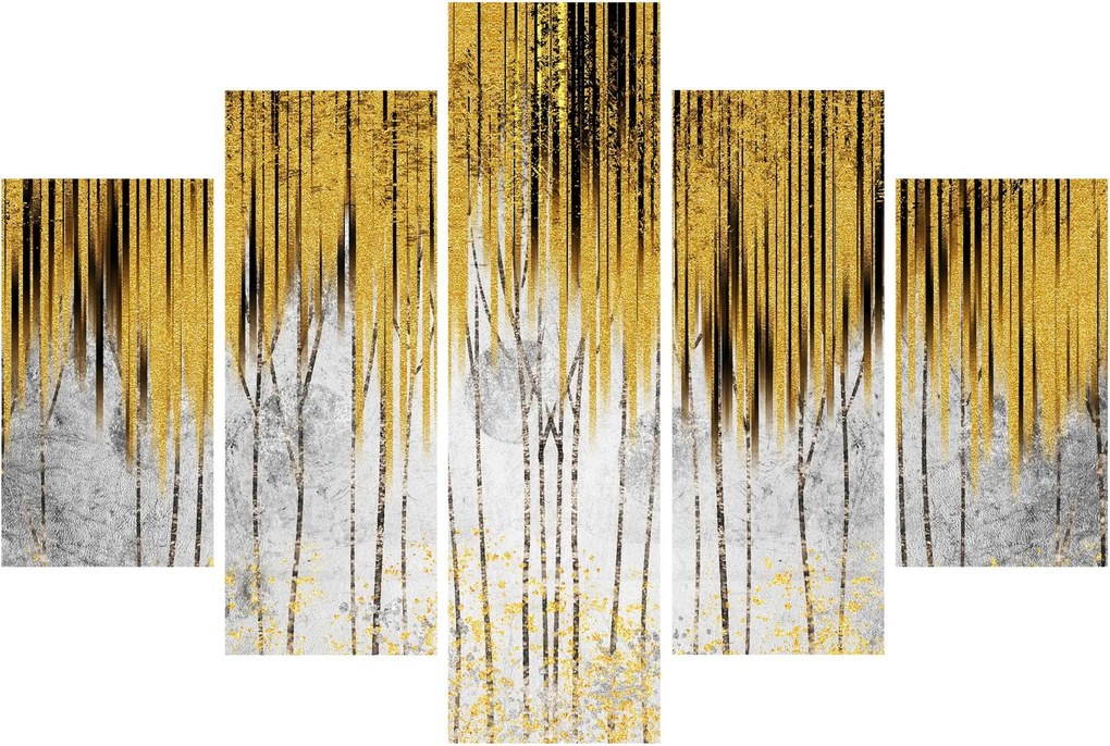 Tablou - Linii de aur (150x105 cm)