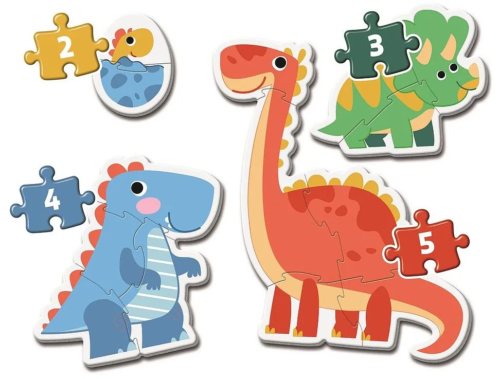 Dinozaur My First puzzle de formă pentru bebeluși Clementoni