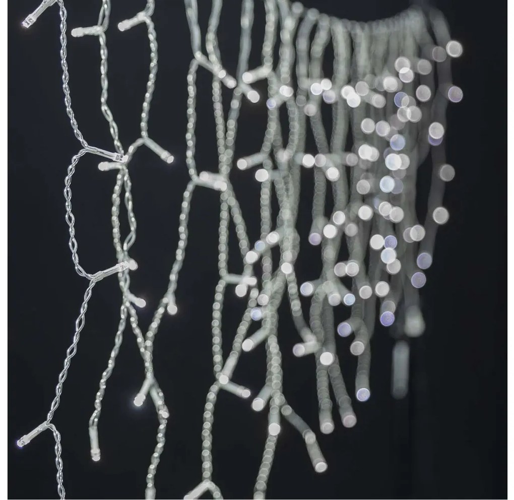 Nedis WIFILXC03W400 - LED perde Crăciun 400 LED, 8 funcții, 11m, IP65, Wi-Fi Tuy