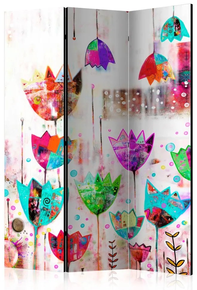 Paravan - Colorful tulips [Room Dividers]