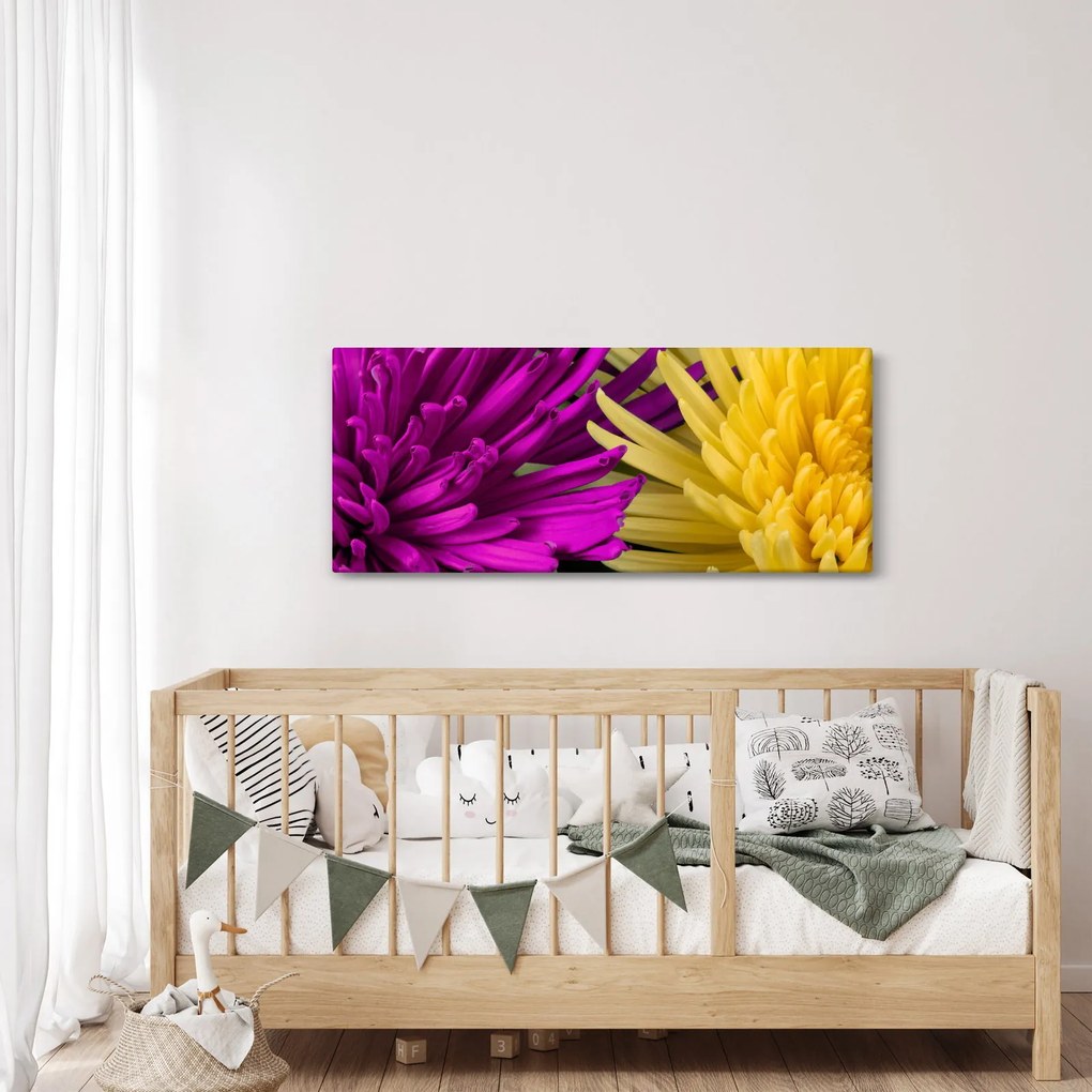 Tablou - detailu cu flori (120x50 cm)
