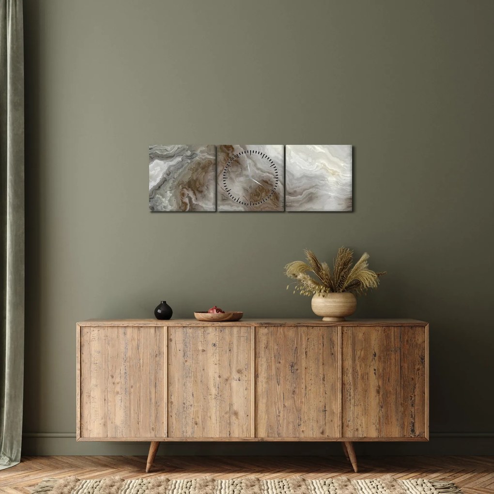 Tablou - Onyx (cu ceas) (90x30 cm)