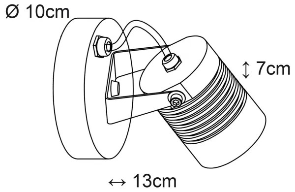 Aplică LED de exterior LED/5W/230V IP54 Top Light