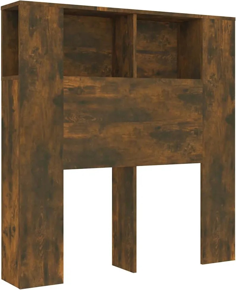 vidaXL Dulap tăblie, stejar fumuriu, 100x18,5x102,5 cm