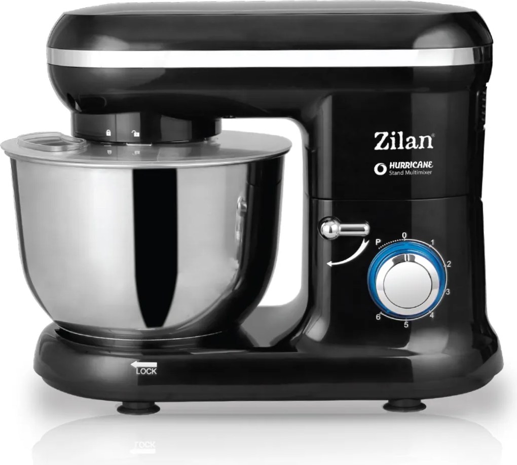 Multi-mixer Hurricane Zilan ZLN3185,negru 6 trepte + puls, 4.5L., 1000W,