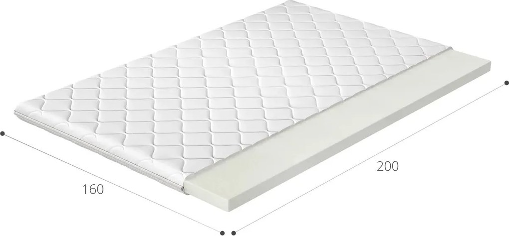 Topper lemn masiv T25 160x200