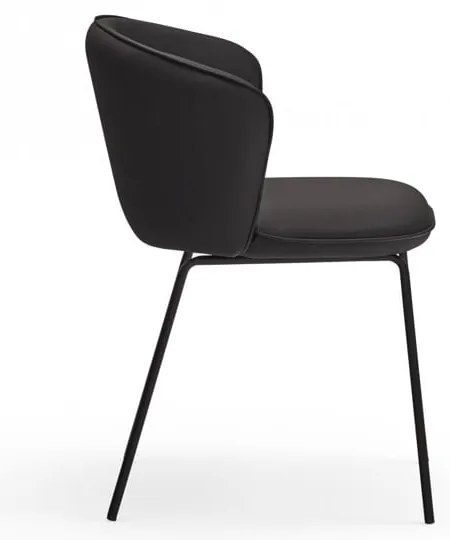 Set de scaune de sufragerie negru 2 buc. tapițat Add – Teulat