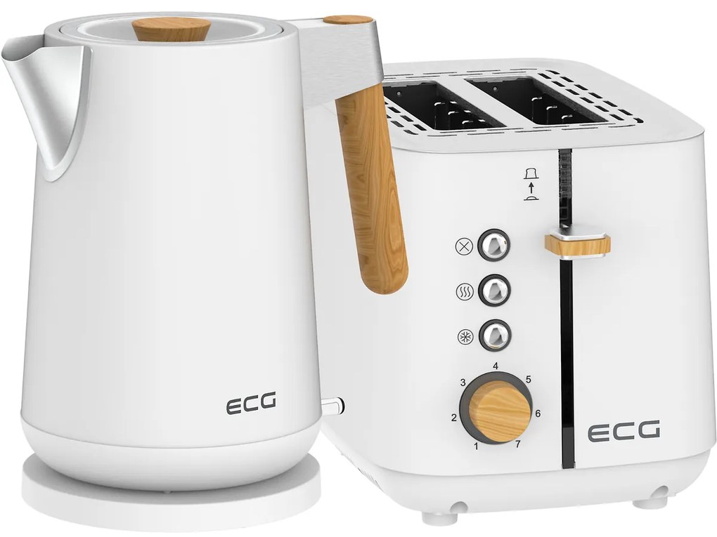 Prăjitor de pâine ECG ST 2768 Timber White
