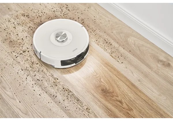 Sencor - Aspirator robot 2 în 1 cu mop, 50 W, baterie 5000 mAh, Wi-Fi, alb, telecomandă inclusă