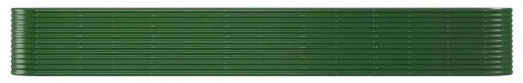 Jardiniera gradina verde 512x80x68 cm otel vopsit electrostatic 1, Verde, 512 x 80 x 68 cm