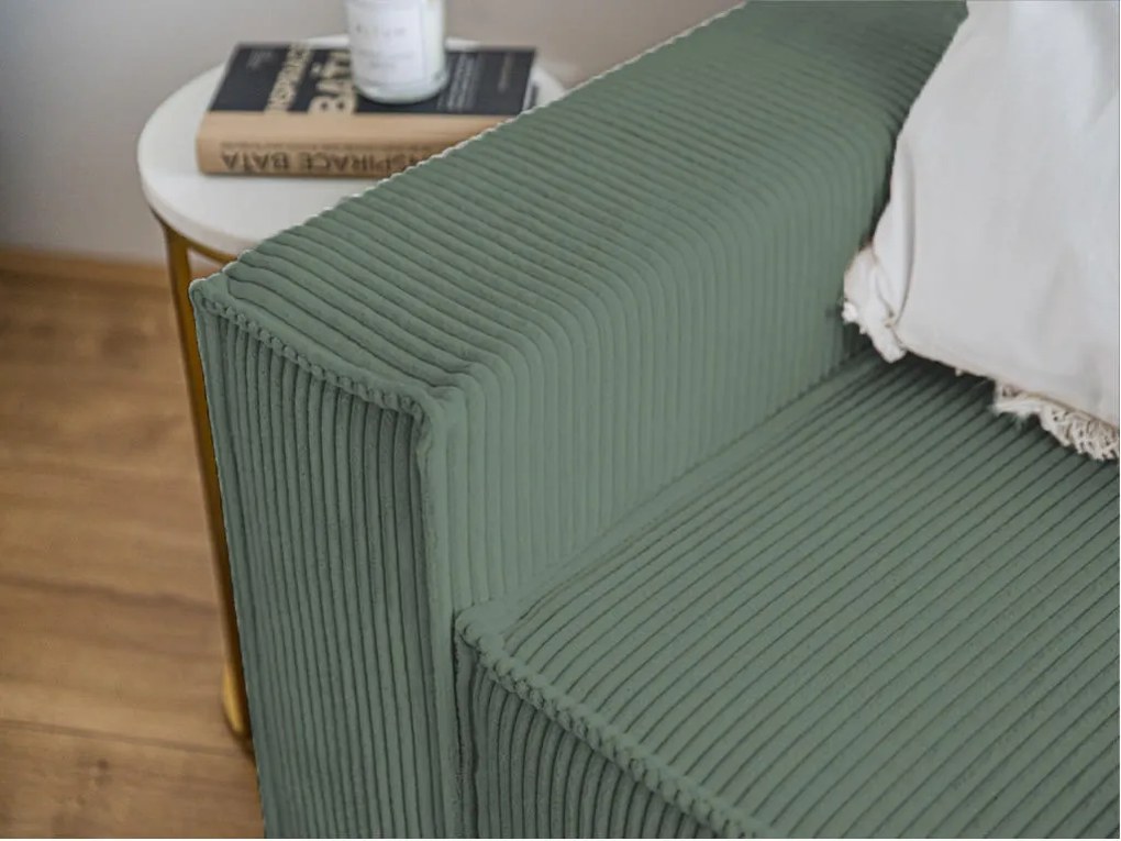 Fotoliu cu taburet SMART SET, verde inchis