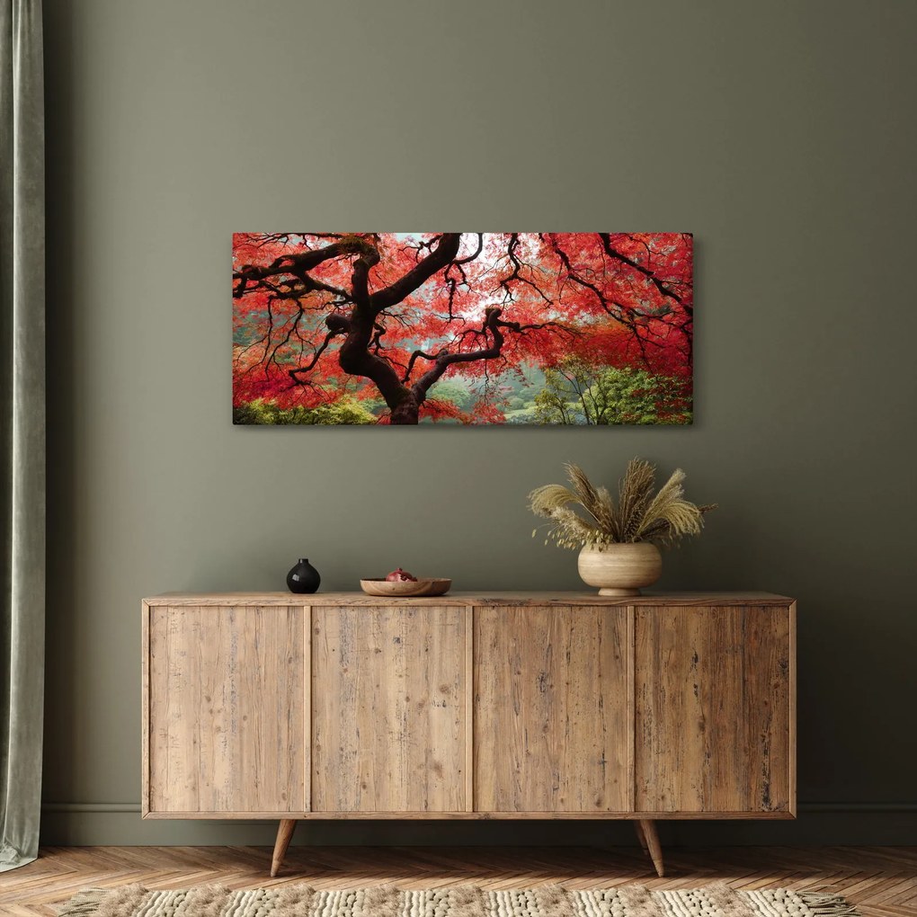 Tablou - Arțarul japonez roșu, Portland, Oregon (120x50 cm)