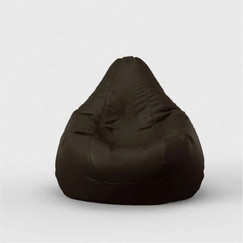 Fotoliu Nirvana Hobbit Pufrelax, Material Piele ecologica - Chocolate