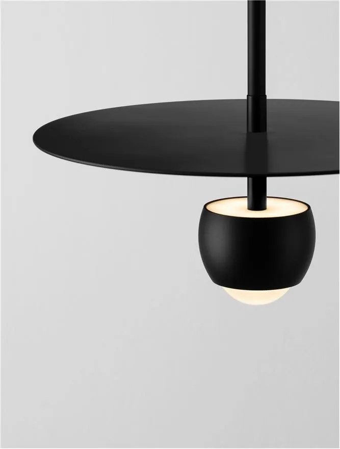 Pendul LED stil minimalist EDEM negru