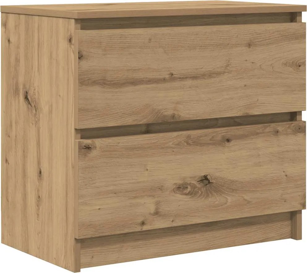 vidaXL Dulap TV Artisan Stejar 60x35x54 cm Lemn prelucrat