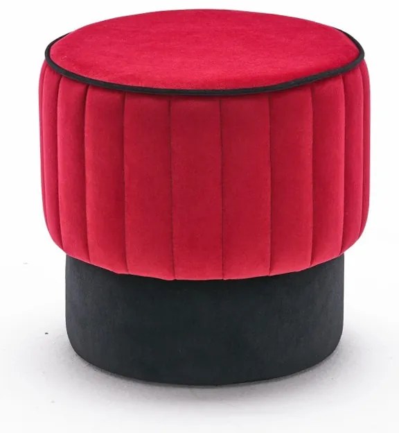 Taburet Rose Pouf Roșu