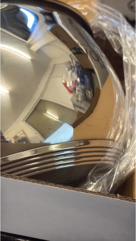 La mâna a doua: Oala Oliver Voltz OV51210N18, 18 cm, 2,5 l, Inductie, Manere silicon rosii, Inox/Roşu