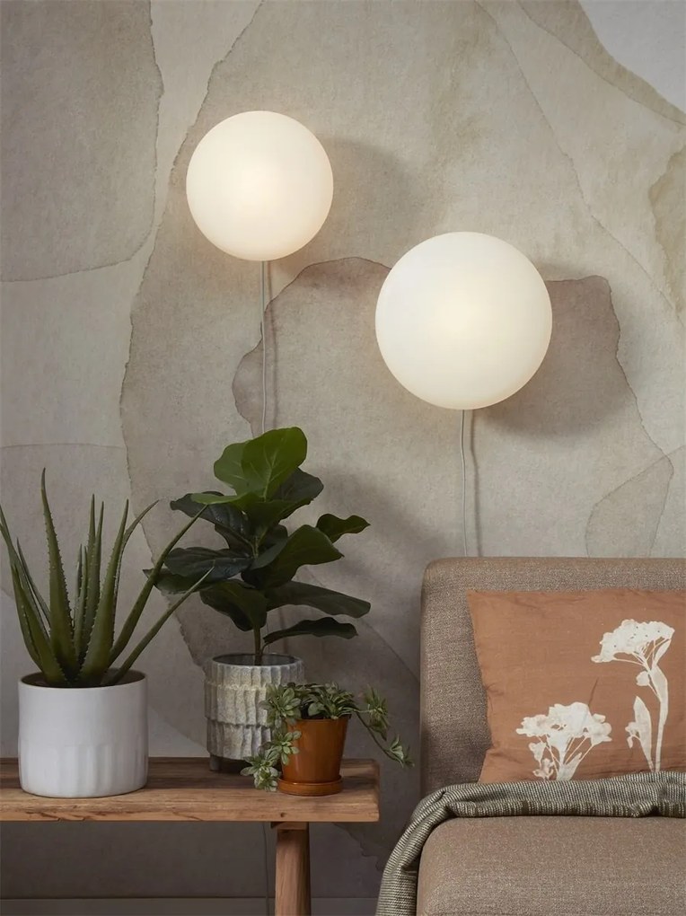 Aplica de perete design modern Sapporo L alb/sand