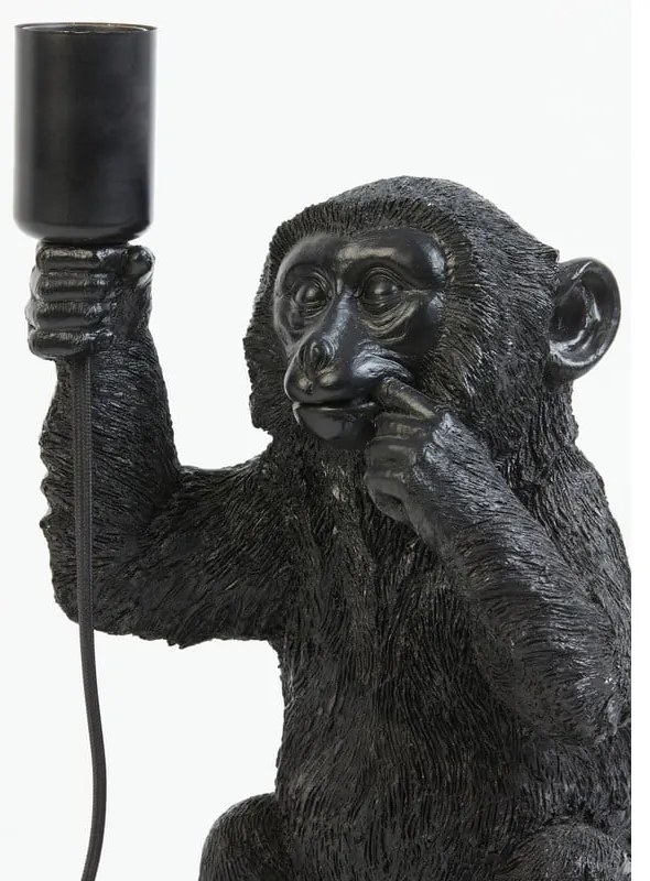 Veioză neagră (înălțime 34 cm) Monkey – Light & Living