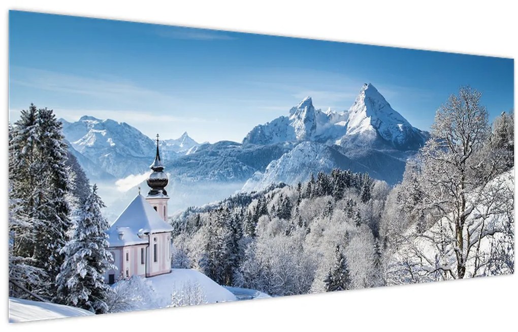 Tablou - O privire asupra peisajului de iarnă (120x50 cm)