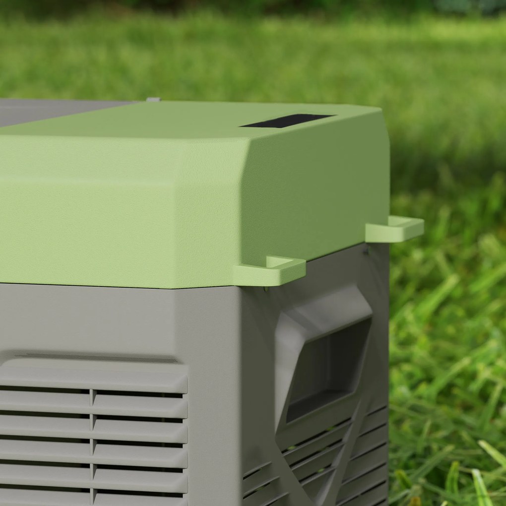 Outsunny Cutie frigorifică electrică portabilă 16,3L, frigider de mașină portabil congelator și frigider 12/24V gri | Aosom Romania