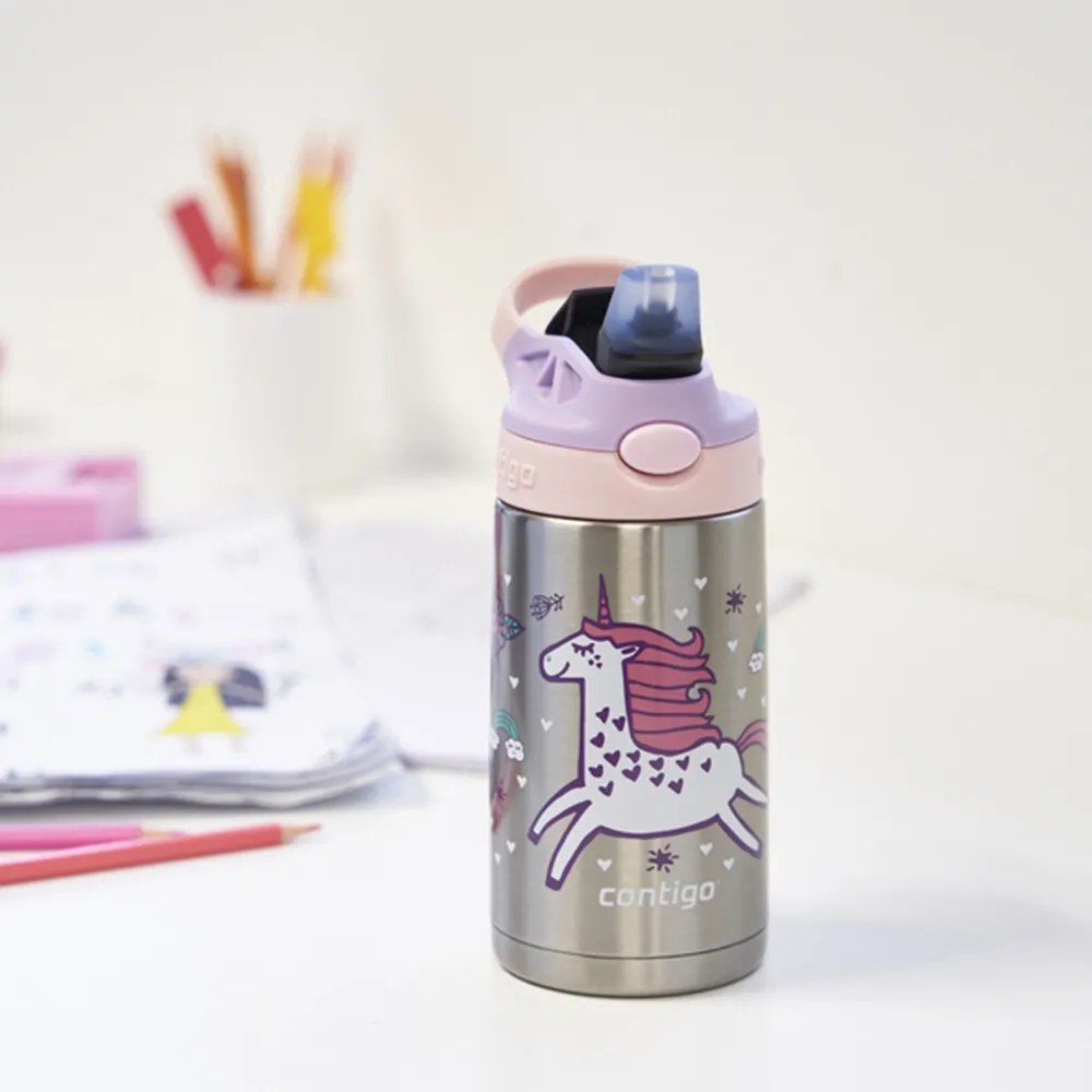 Sticlă termică pentru copii Contigo Easy Clean 380 ml Strawberry Unicorn