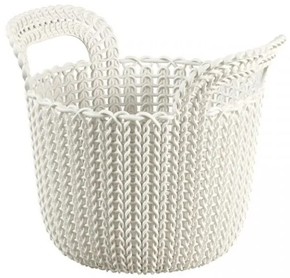 Coș rotund, TRICOT 3L - CURVER crem