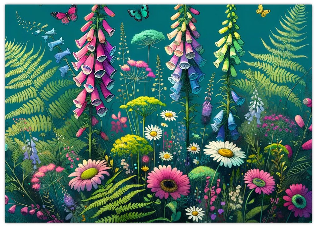 Tablou - Flori de câmp (70x50 cm)