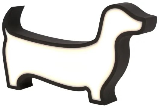 Lampă de birou pentru copii LED DOG LED/12W/230V neagră