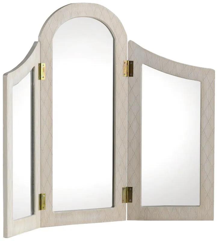 Oglinda cosmetica Clarita, crem, 62 x 80 x 5 cm