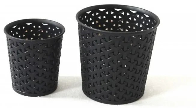 Cupă de depozitare din plastic STIL Y - L- CURVER negru