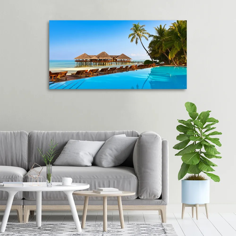 Tablou canvas Piscina în maldive