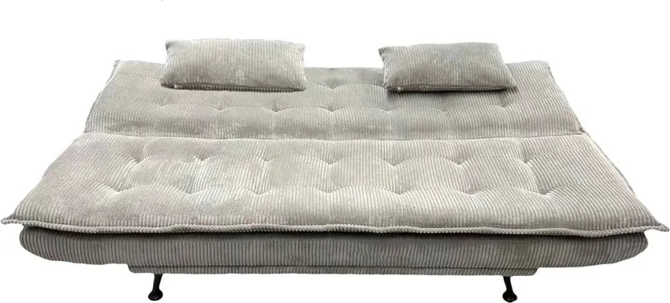 Canapea extensibila, Catifea Raiata Greige JAZZ 195cm