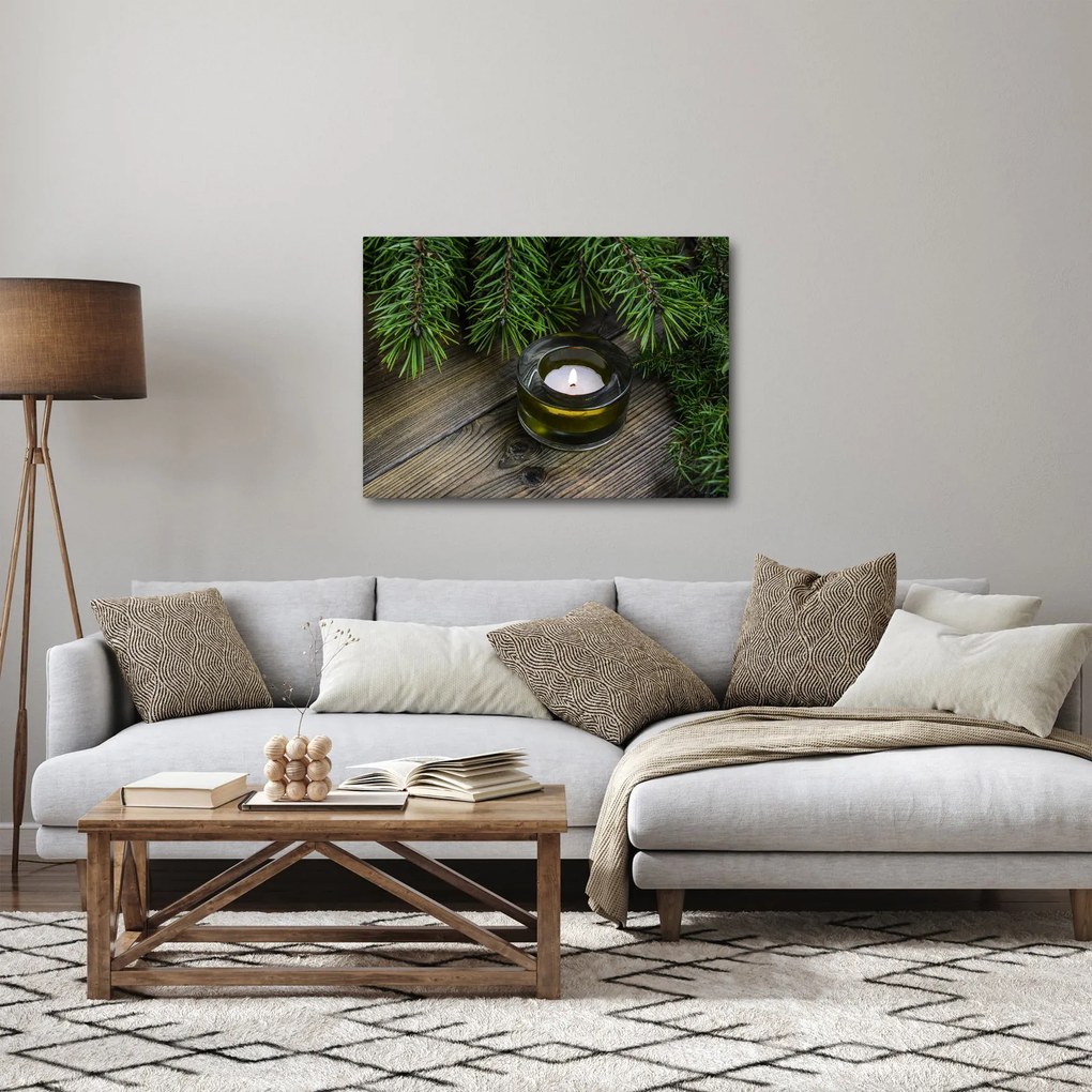 Tablou - lumânare de Crăciun (70x50 cm)