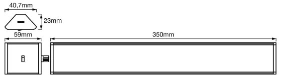 Corp de iluminat dimabil cu senzor pentru mobilier Ledvance CORNER LED/5W/230V