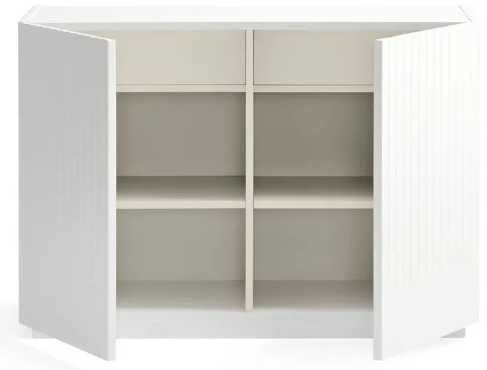 Comodă albă joasă 100x70 cm Doric – Teulat