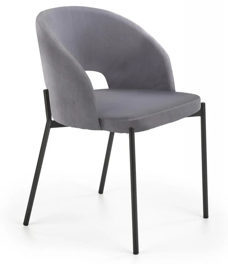 Scaun K455 Velvet Gri – H77