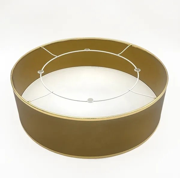 Plafonieră LED SIRJA, 36W/230V, Ø 45 cm, maro/auriu