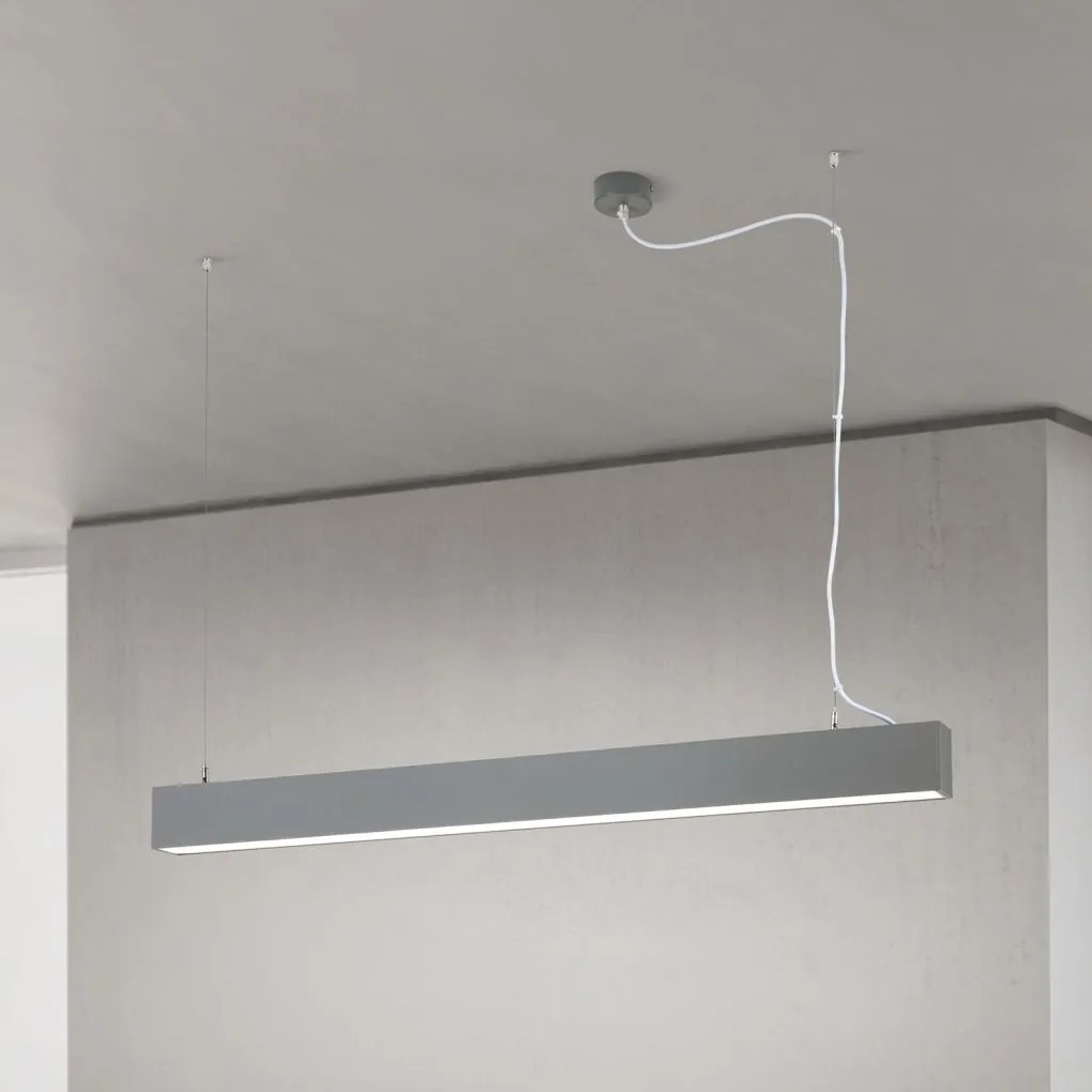 Lustra liniara aplicata/ suspendata LED CCT PALKKI 113cm, argintiu